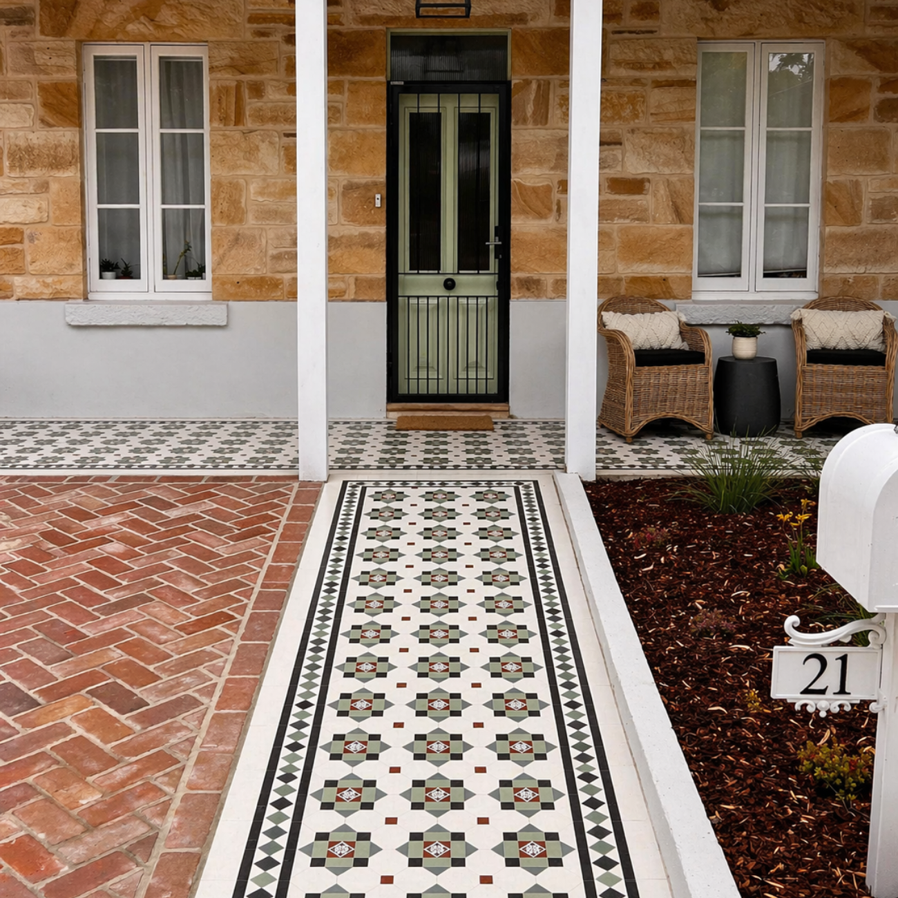 Glasgow pattern with norwood border