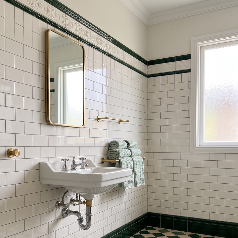 Gingham Green Pistachio White